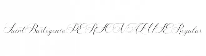 Saint Bartogenia PERSONAL USE Regular  Frei Schriftart Herunterladen