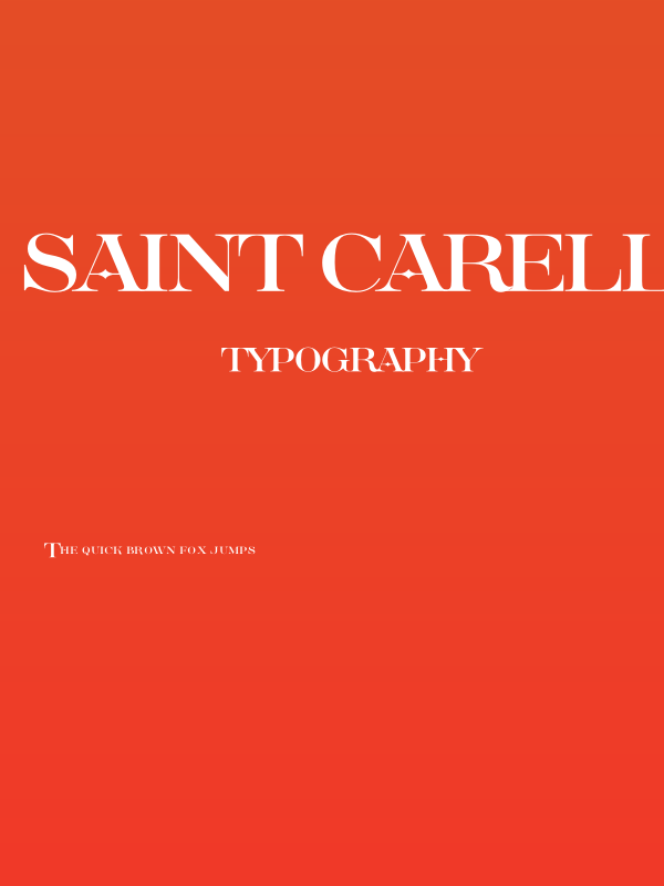 Saint Carell Clean PERSONAL Regular Poster