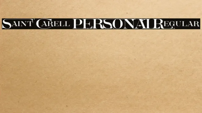 Saint Carell PERSONAL Regular Example 1