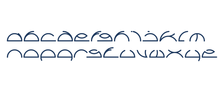 Saint Fighter Aqua Lowercase