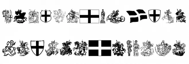 Saint George Caratteri MAIUSCOLE