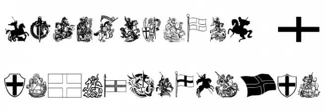 Saint George Caratteri MINUSCOLO