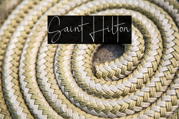 Saint Hilton Font examples