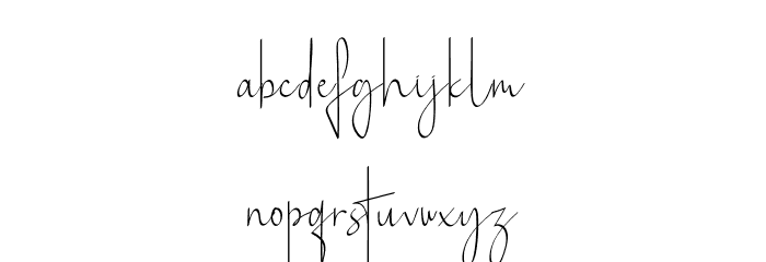 Saint Hilton Font LOWERCASE