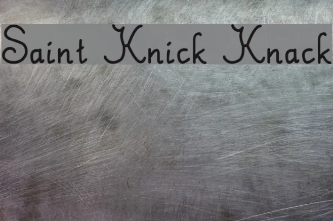 Saint Knick Knack Example 2
