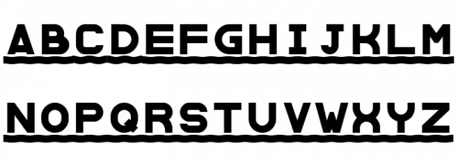 Saint Martin Schriftart Groß