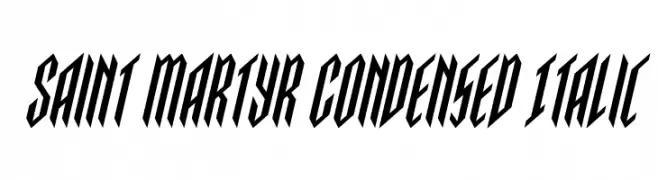 Saint Martyr Condensed Italic 
