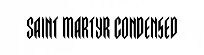 Saint Martyr Condensed  Frei Schriftart Herunterladen