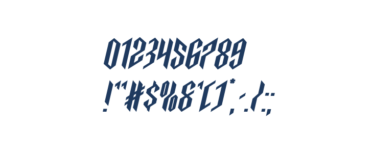 Saint Martyr Expanded Italic Other Characters