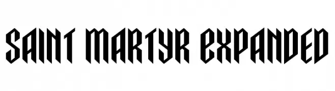 Saint Martyr Expanded  Frei Schriftart Herunterladen