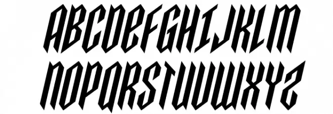 Saint Martyr Italic Font UPPERCASE