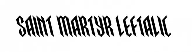Saint Martyr Leftalic  Frei Schriftart Herunterladen