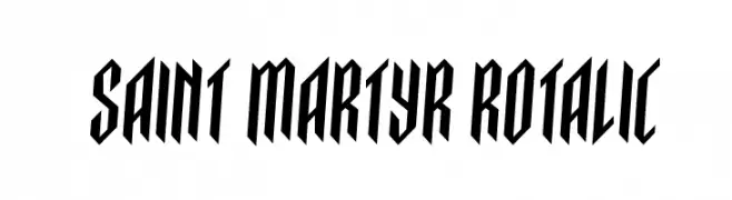 Saint Martyr Rotalic  Frei Schriftart Herunterladen
