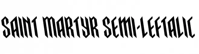 Saint Martyr Semi-Leftalic  baixar fontes gratis