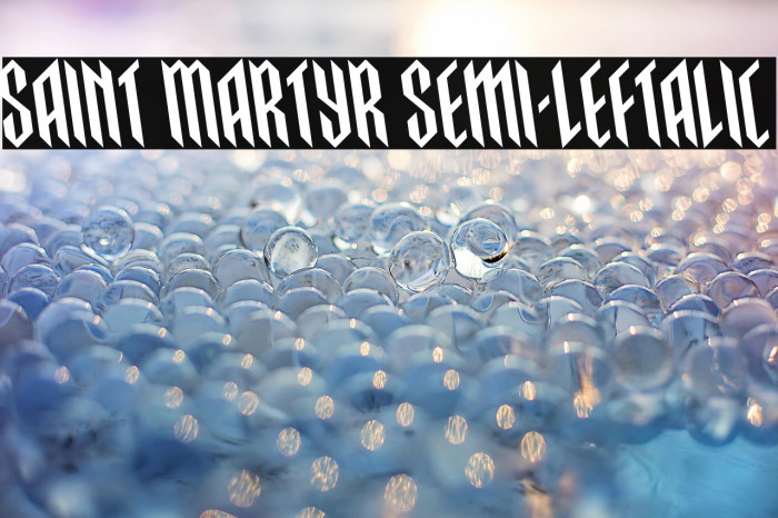 Saint Martyr Semi-Leftalic Example 3