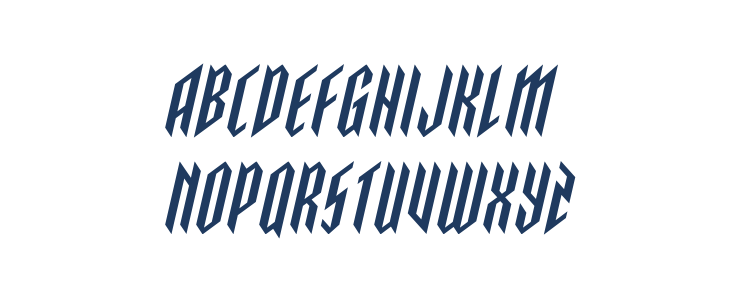 Saint Martyr Spaced Italic Lowercase