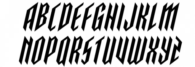 Saint Martyr Spaced Italic Fonte MINÚSCULAS