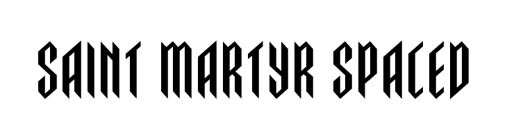 Saint Martyr Spaced  Free Fonts Download