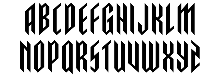 Saint Martyr Spaced Font LOWERCASE