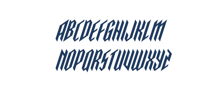 Saint Martyr Super-Italic Lowercase