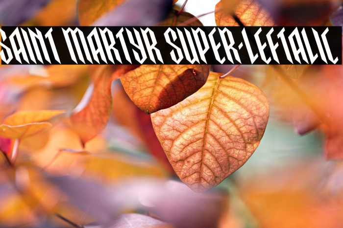 Saint Martyr Super-Leftalic Example 2