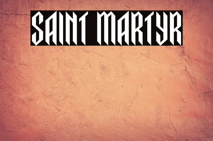 Saint Martyr Example 1