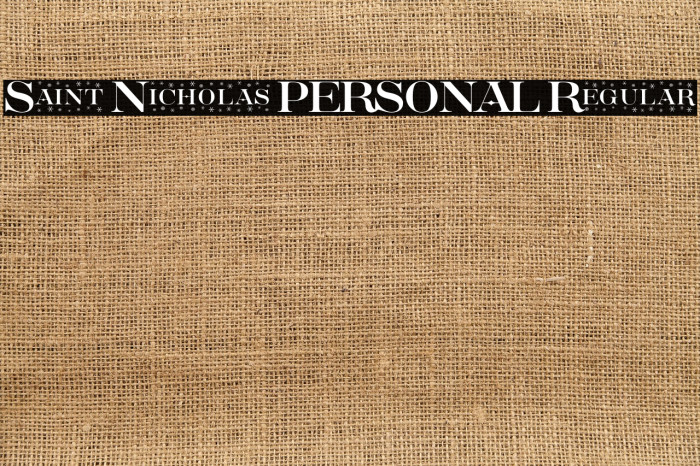 Saint Nicholas PERSONAL Regular Example 2