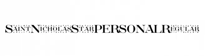 Saint Nicholas Star PERSONAL Regular  baixar fontes gratis