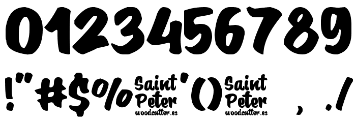 Saint Peter フォント その他の文字