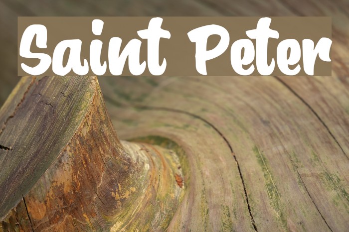 Saint Peter フォント examples