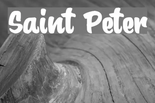Saint Peter フォント examples