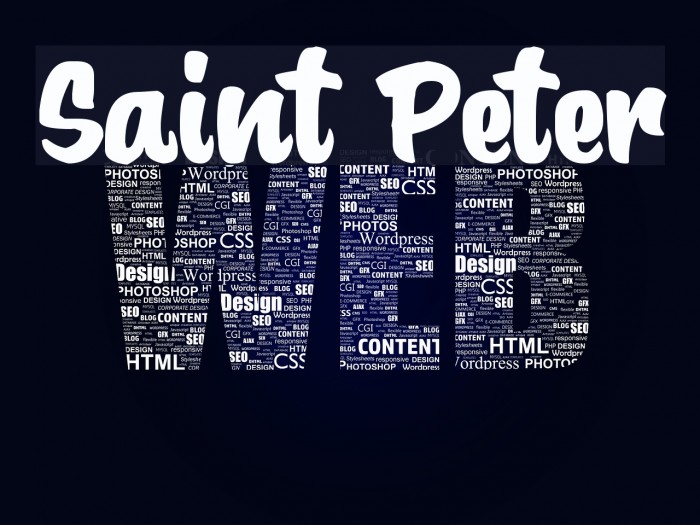 Saint Peter フォント examples