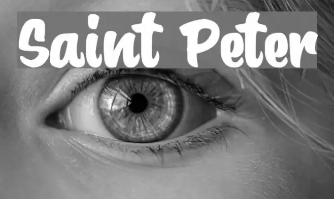 Saint Peter フォント examples