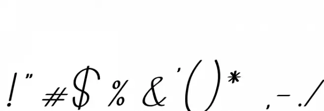 Saint Petersburg - Italic Font OTHER CHARS