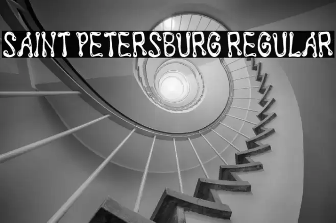 Saint Petersburg Regular Font examples