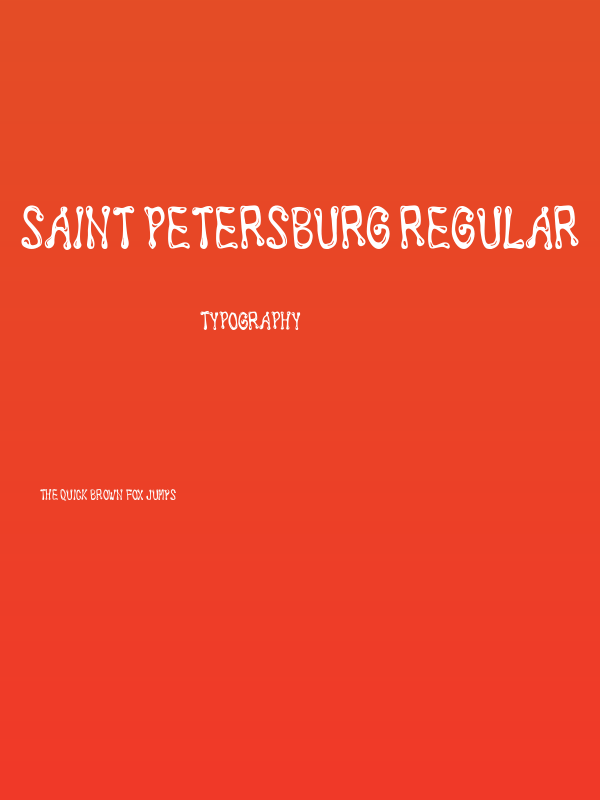 Saint Petersburg Regular Poster