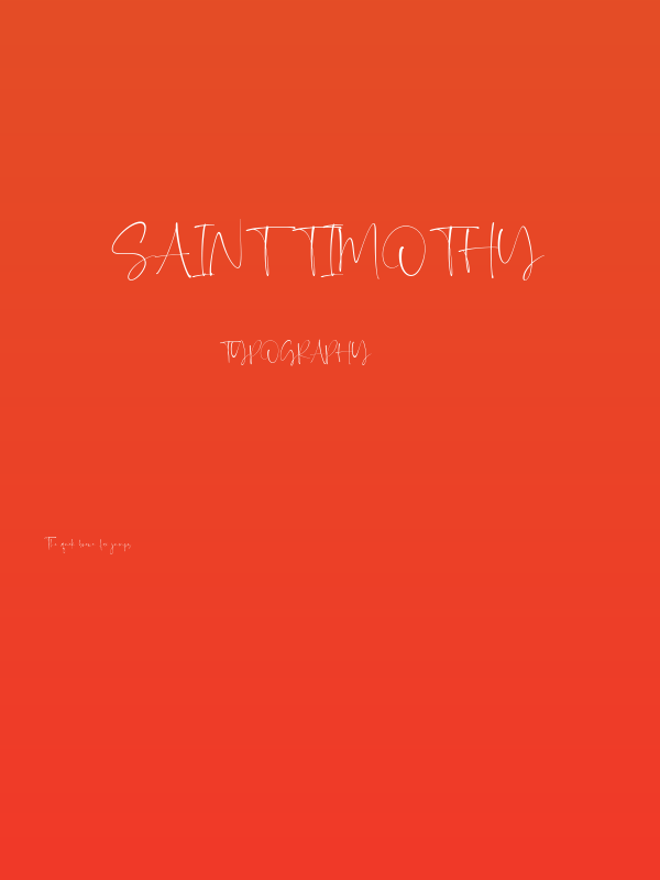 Saint Timothy Poster