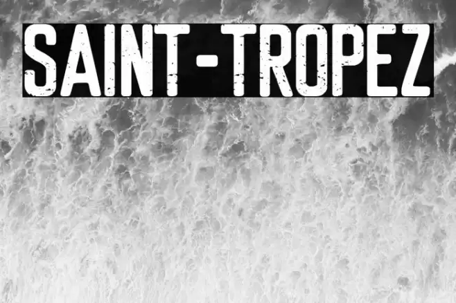 Saint-Tropez Font examples