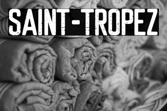 Saint-Tropez Font examples