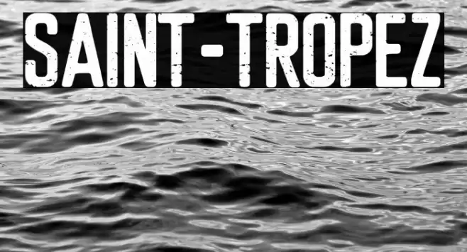 Saint-Tropez Font examples