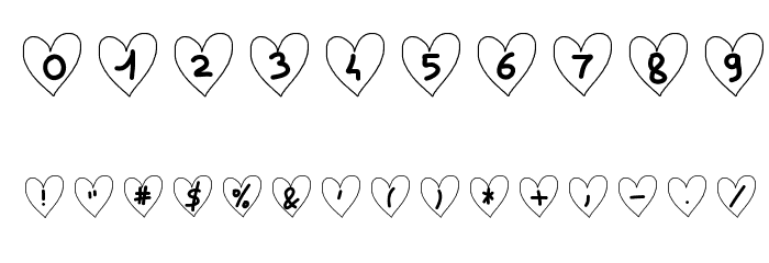 SaintValentin Font OTHER CHARS