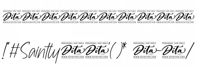 Saintly Personal Use Font OTHER CHARS