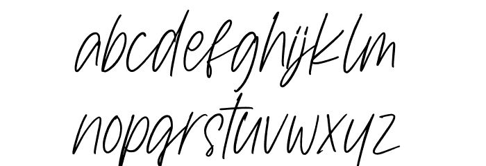 Saintly Personal Use Font LOWERCASE