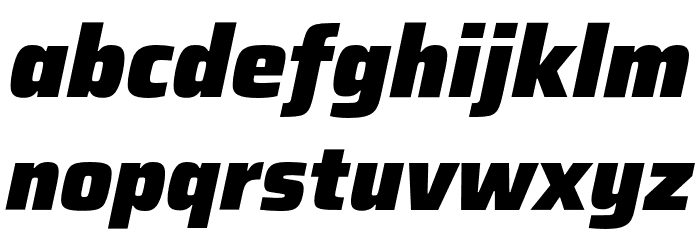 Saira Black Italic Font LOWERCASE
