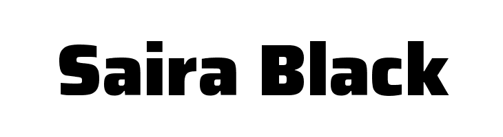 Saira Black Font