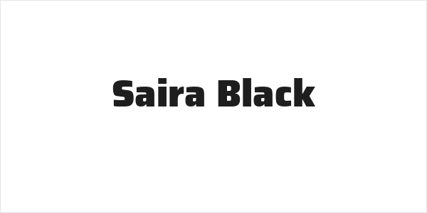 Saira Black Logo