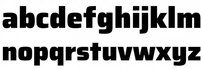 Saira Black Fonte MINÚSCULAS