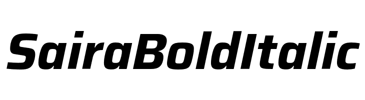 Saira Bold Italic  नि: शुल्क फ़ॉन्ट्स डाउनलोड