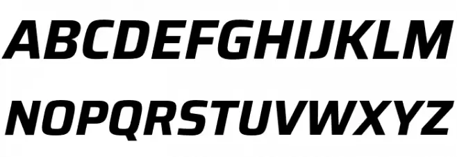 Saira Bold Italic フォント 大文字