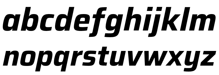 Saira Bold Italic Font LOWERCASE